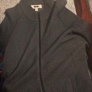 Joseph Abboud Charcoal Striped Sweater